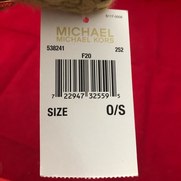 Michael Kors Women Camel Brown Tan Cable Knit Winter Beanie Hat O/S - Picture 8 of 9